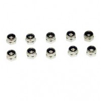 Ecrous nylstop inox M4/10 pièces