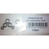 Ensemble de roulements 1&23 - Compatible Walkera/ Scorpio/ T2m/ Robbe