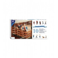 1/65e Artesanía Latina Ensemble de 10 Figurines en Métal pour Caravelles et Galions