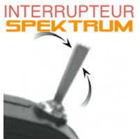 Interrupteur emetteur Spektrum SPDT long plat 2 positions momentané SUR-COMMANDE