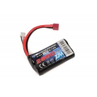 Batterie LiIon 7,4v 2500mah pour T2m Exocet 400 / Pirate Buster / Stormer / Blazer 1/10