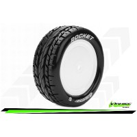 Roues Louise RC E-ROCKET Soft Jantes 2.2 blanche hexagone 12mm 4WD avant buggy 1/10e