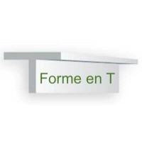 769-Evergreen 2 Profilés en "T" 8,1x8,1x355mm