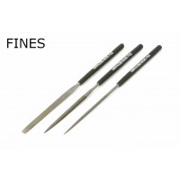 Jeu de 3 limes fines Tamiya maquettisme