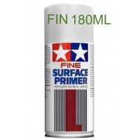 Bombe Tamiya Apprêt FIN Gris 180ml Plastique-métal