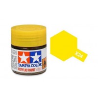Pot de peinture acrylique Tamiya X-24 Jaune transparent 10ml