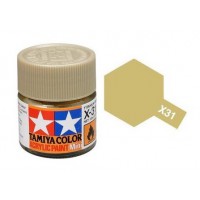 Pot de peinture acrylique Tamiya X-31 Titanium Or brillant 10ml