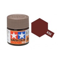Pot de peinture acrylique Tamiya X-33 Bronze brillant 10ml