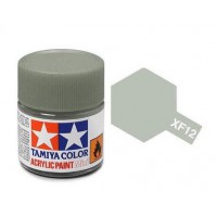 Pot de peinture acrylique Tamiya XF-12 Gris Aéronavale Mat 10ml