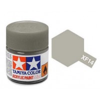 Pot de peinture acrylique Tamiya XF-14 Gris Armée Air Mat 10ml