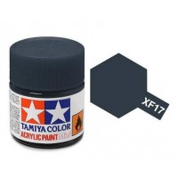 Pot de peinture acrylique Tamiya XF-17 Bleu Mer Foncé mat 10ml