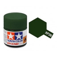 Pot de peinture acrylique Tamiya XF-26 Vert Foncé mat 10ml