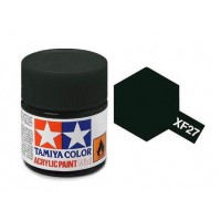 Pot de peinture acrylique Tamiya XF-27 Vert Noir mat 10ml