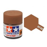 Pot de peinture acrylique Tamiya XF-28 Cuivre Bronze mat 10ml