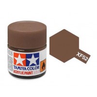 Pot de peinture acrylique Tamiya XF-52 Terre mat 10ml