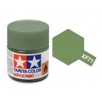 Pot de peinture acrylique Tamiya XF-71 Vert Cockpit mat 10ml