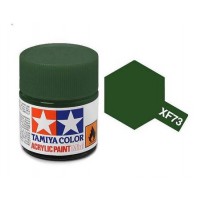Pot de peinture acrylique Tamiya XF-73 Vert Foncé JGSD mat 10ml
