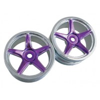 Jante tuning 5 branches chrome/violet 26mm 1/10 touring