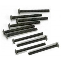 Vis noire BTR tête ronde 3x30mm 10 pièces