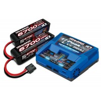∆ Combo Traxxas Chargeur Live 2973G avec 2 LiPo 6700 4s 2890X