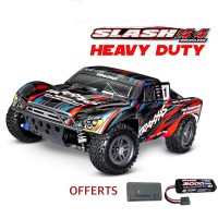 Traxxas Slash 4x4 Brushless BL-2s HD Rouge Accu + Chargeur
