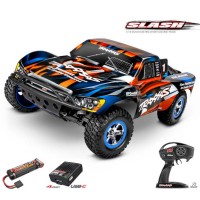 Traxxas SLASH 4x2 Brushed Orange 1/10e - Prête à rouler