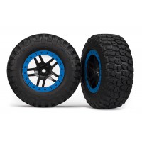 Roues Traxxas arrière BF Goodrich SCT beadlock bleu