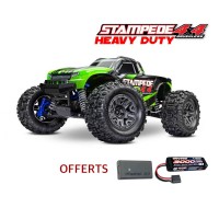 Traxxas Stampede 4x4 BL-2s HD Vert Accu + Chargeur SUR-COMMANDE