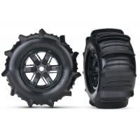 Roues Paddle (2) montées collées pour X-MAXX et XRT