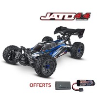 Traxxas Jato 4x4 BL-2s Bleu Accu + Chargeur