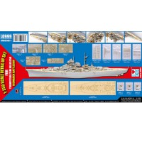 Kit photodécoupe pour Bismarck 1/350e - Trumpeter