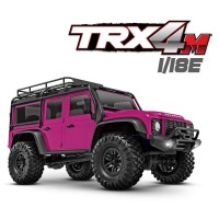 Traxxas TRX-4M Land Rover Defender 1/18e Rose - Prêt à rouler SUR-COMMANDE