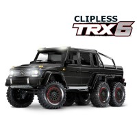 Traxxas TRX-6 Mercedes Benz G 63 AMG 6X6 Clipless Noir SUR-COMMANDE
