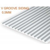 2080-Evergreen Plaque "V" 152x304x0,5x2,03mm