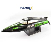 Volantex rc Racent Vector SR48 Brushed Boat Noir Prêt à naviguer
