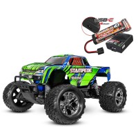Traxxas Stampede 4x2 brushed HD Vert + Accus/Chargeur USB-C 1/10e SUR-COMMANDE