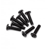 Vis tête ronde 3x12mm - (8)