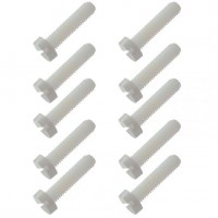 A2pro Vis nylon tête plate M4x40mm (10pcs)