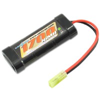 Accu NiMH Voltz 1700 mAh 7,2V fiche Mini Tamiya