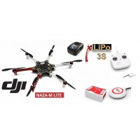 ∆ Dji F550 e305 COMBO LITE - NAZA-M LITE+GPS, Radio DJI DT7 new, Lipo 4000 3s, Chargeur rapide