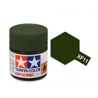 Pot de peinture acrylique Tamiya XF-11 Vert Aéronavale Mat 10ml