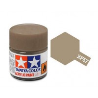Pot de peinture acrylique Tamiya XF-57 Chamois mat 10ml
