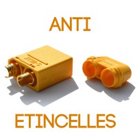 Connecteur : prise XT90S anti-étincelles Mâle