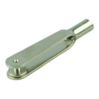 Chape acier nickelé filetage M2 - 5 pièces