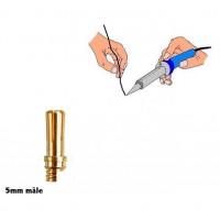 Prise PK/OR 5mm Mâle soudée atelier
