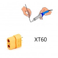Connecteur OR XT60 Male soudée atelier