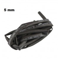 Gaine thermorétractable 5mm x 1m noire