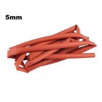 Gaine thermorétractable 5mm x 1m rouge