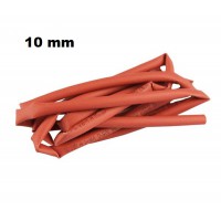 Gaine thermorétractable 10mm x 1m rouge