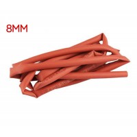 Gaine thermorétractable 8mm x 1m rouge